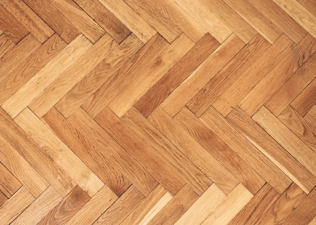 Herringbone wood floor pattern